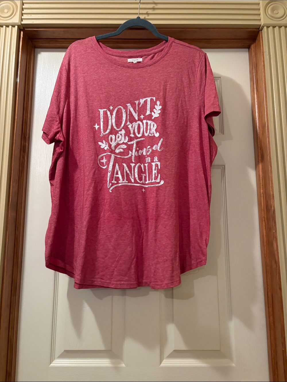 Maurices Rose Pink Short Sleeve Graphic Tee with White Script